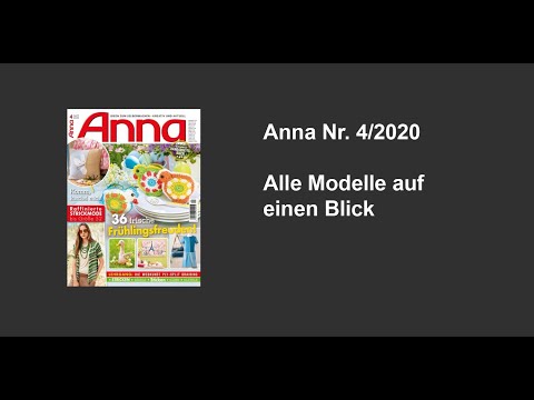 Zeitschrift Anna Nr. 4/2020 - Alle Modelle auf einen Blick!