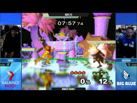 NGPU 25 SSBM - Inzane (Samus) vs. Green Bean (C. Falcon) - Melee WR2