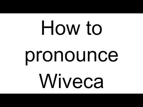 How to Pronounce Wiveca (Swedish)
