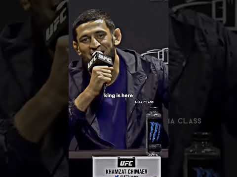 Khamzat Chimaev vs Gilbert burns intense interview #shorts #khamzatchimaev #gilbert #ufc