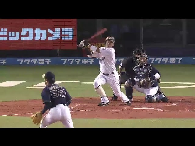 【2回裏】マリーンズ・高濱 チーム早くも2本目のタイムリー3ベースヒットで追加点!!  2014/9/19 M-Bs