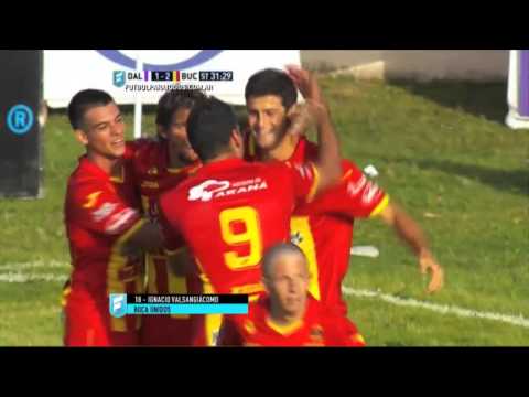 Gol de Valsangiácomo. Dálmine 1 - Boca Unidos 2. Fecha 41. B Nacional 2015. FPT.