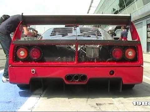 Ferrari F40 LM PURE SOUND!! - Accelerations & HUGE FLAMES