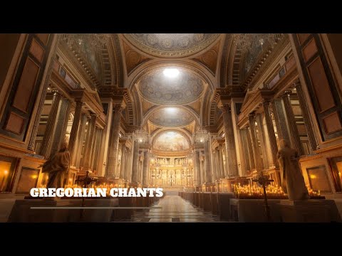 Gregorian Chanting with Thunder and Rain | Peaceful Cathedral Ambience | Music for Sleep & Study.