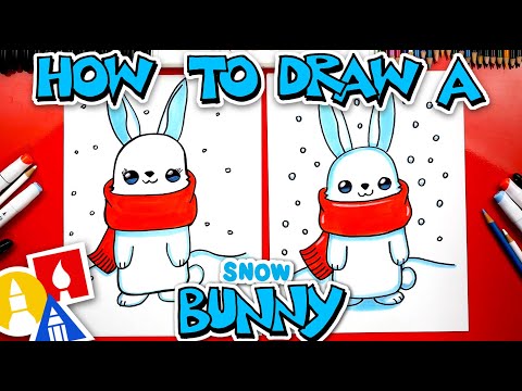 How To Draw A Snow Bunny