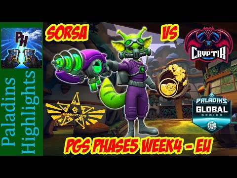 sorsa(GS) on Catalyst Pip vs CryptiK Game2 Paladins Global Series Phase5 Week4 - EU