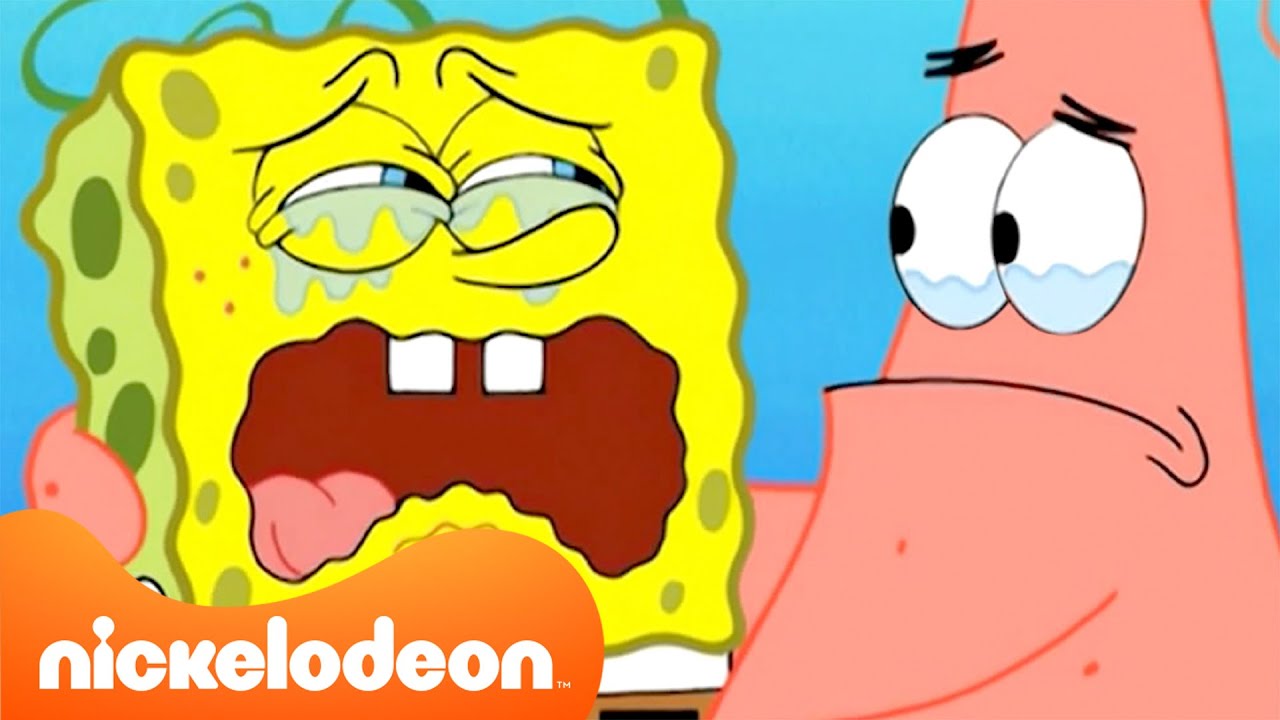 Bob Esponja | Personagens do Bob Esponja CHORANDO por 90 Minutos Seguidos 😭 | Nickelodeon