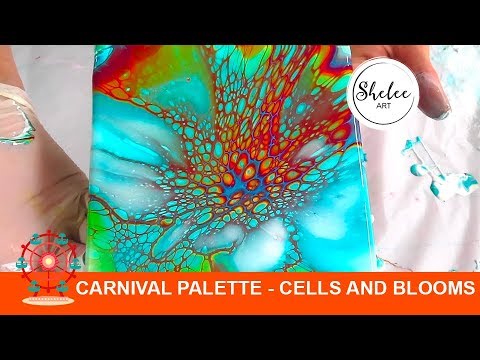 54. Shelee Art- Carnival Palette - A Bloom Trio with lots of cells