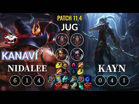 JDG Kanavi Nidalee vs Kayn Jungle - KR Patch 11.4