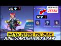 JUNE STARLIGHT LUCKY BOX DROP RATE IS GOOD HARITH NEW STARLIGHT SKIN MLBB