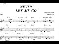 Never Let Me Go ◐ Jazz Piano arrangement ◑ Livingston, Evans