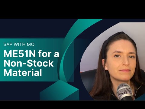 SAP transaction ME51N (create purchase requisition) for a Non-Stock Material/Consumable