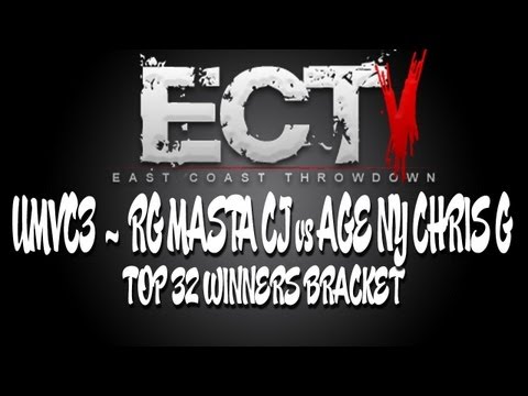 ECT5 - UMVC3 Top 32 Semi's RG MastaCJ vs AGE NYChrisG