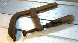 Giving trash a second life: Old Rusty Bar Clamp