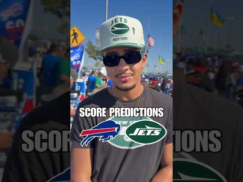 New York Jets fans SCORE PREDICTIONS vs Buffalo Bills | Week 2 edition #bills #jets #nfl #shorts