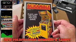 New Colecovision Homebrew Games (Fruit Panic, Parsec, Legacy of the Wizard & Scramble)