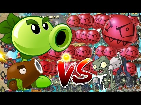 Plants vs Zombies 2 Epic Hack : Repeater Cannon Balls vs Modern Balloon in Modern Iceage