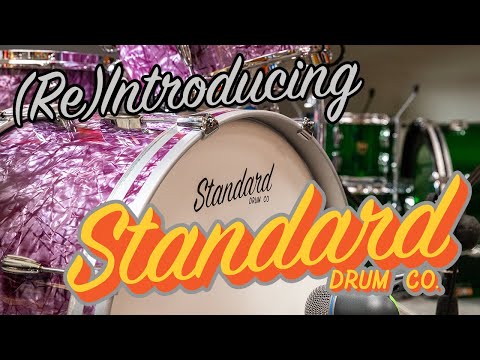 Standard Drum Co. "Super 66" Pomegranate Pearl Drum Set image 9