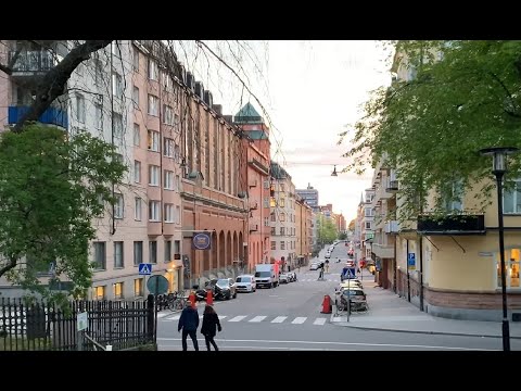 Stockholm Walks: Sankt Göransgatan at sunset, spring 2020