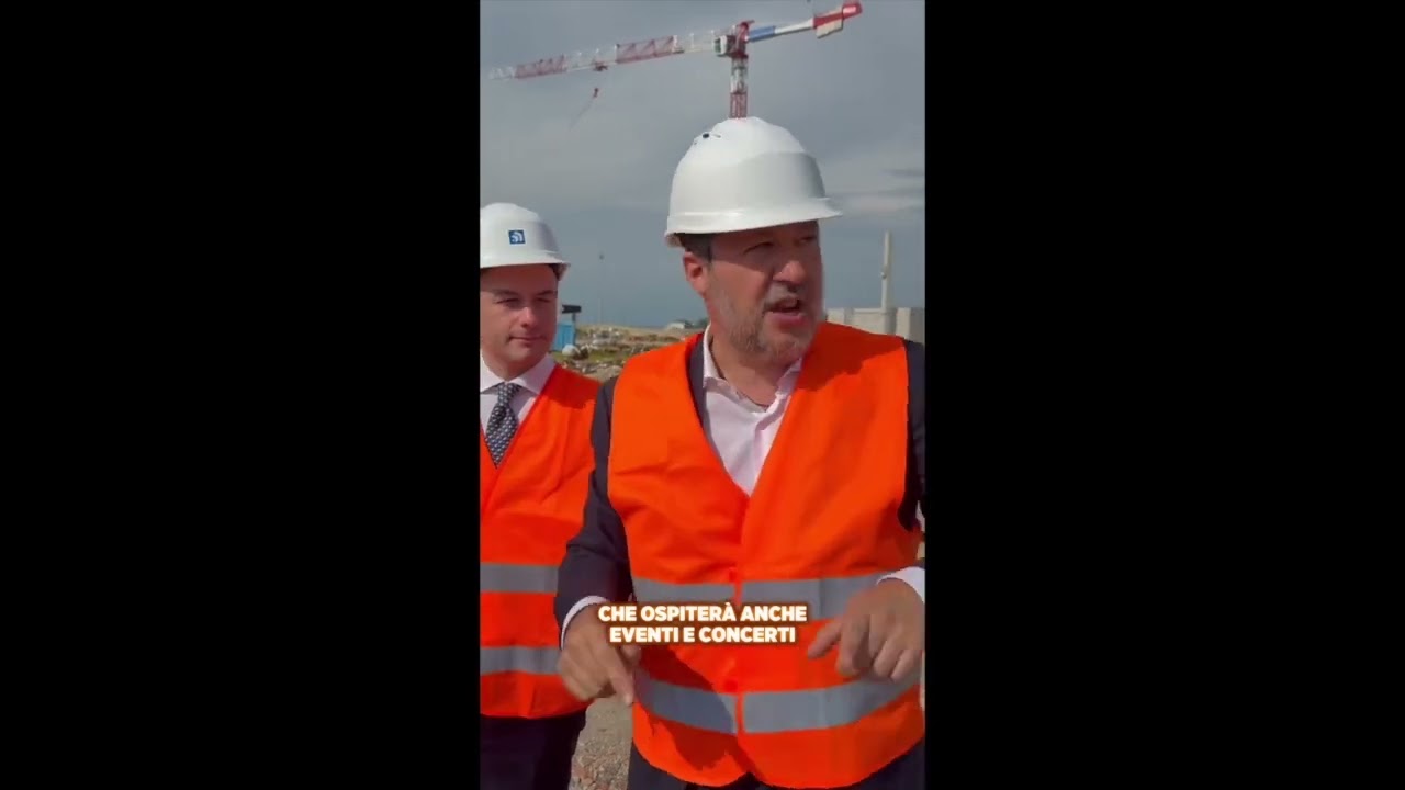 SALVINI AL CANTIERE DEL NUOVO STADIO DI VENEZIA: PRONTI PER IL FUTURO DELLO SPORT E DEI CONCERTI