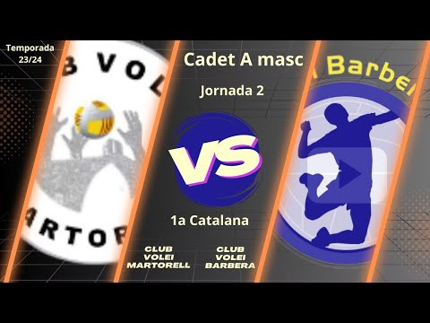 Cv Martorell vs Cv Barberà, cadet A masc, 1/10/23, 1a catalana, #Aymibarberà!!
