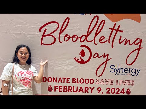 DONATING BLOOD FOR THE FIRST TIME | BLOODLETTING DAY | FEBRUARY 9,2024