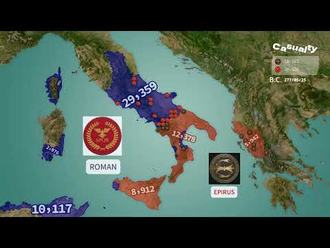 The Pyrrhic War (280–275 BC) Using Google Maps | Rome vs. Epirus