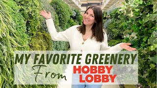 My Favorite Greenery from Hobby Lobby for wreath making! #wreathmaking #diyhomedecor #hobbylobby