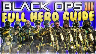 Black Ops 3 - All 9 Specialist Characters Gold "Hero Gear" Strategy Guide / Tips & Tricks