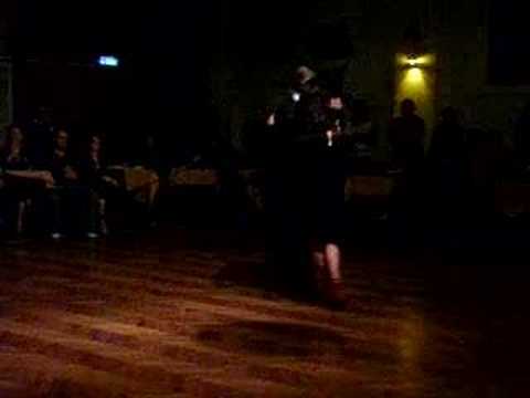  Luna Palacios  and  Dany Garcia  are  dancing  to  the  milonga  "  Morena  "