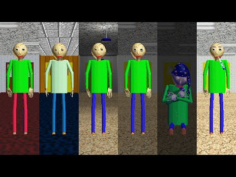 Evolution of Baldi's Want to Sleep! Night Until Midnight We Are Sick - All Perfect!