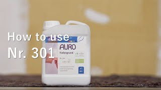 AURO(アウロ) Nr.301 プラスター(石膏)ボード用プライマー　使い方