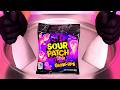 Sour Patch Kids Glow Ups Ice Cream Rolls Oddly Satisfying Candy Food ASMR