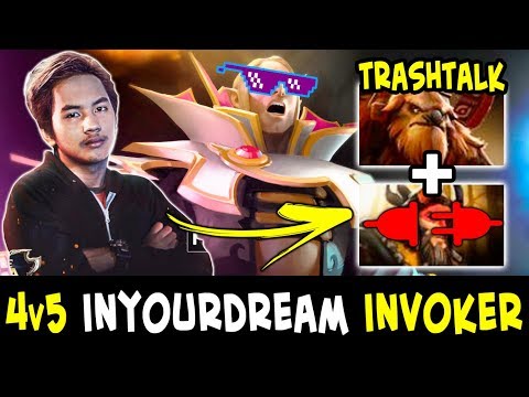 4v5 InYourDream Invoker with TOXIC trashtalk in team — EZ for TOP-1