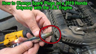 How to Change Spark Plugs on a 2019 Honda Odyssey with the 3.5L V6 Engine.