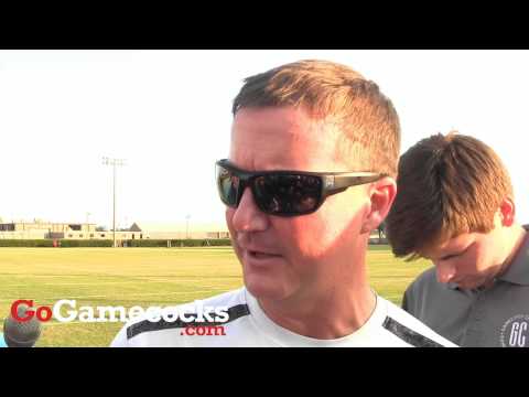 G.A. Mangus after Oct. 1 Gamecocks practice