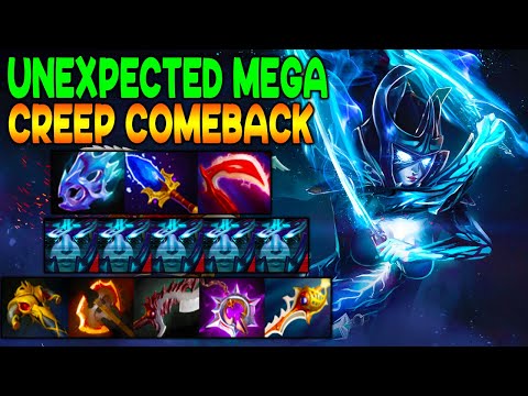 UNEXPTED MEGA CREEP COMEBACK - UNBELIEVABLE CARRY PHANTOM ASSASSIN - EXTREME CARRY - DOTA 2 GAMEPLAY