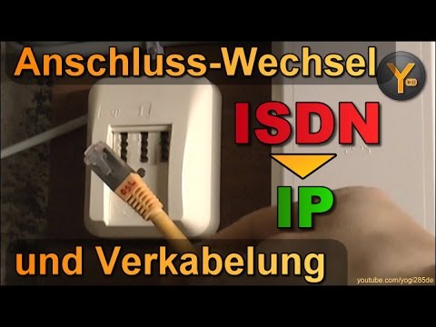 Switching from ISDN to IP connection: Cabling