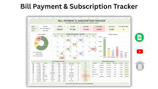 Bill Payment & Subscription Tracker Tutorial | Google Sheets Template