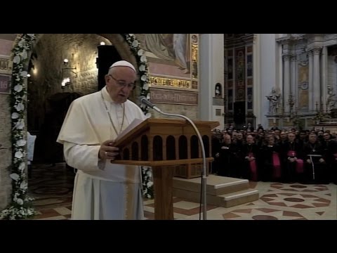 El Papa en Asís: Perdonad para no tener que vivir encerrados en el rencor y el odio