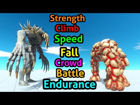Battle ability Scourge vs Lava Golem Animal Revolt Battle Simulator
