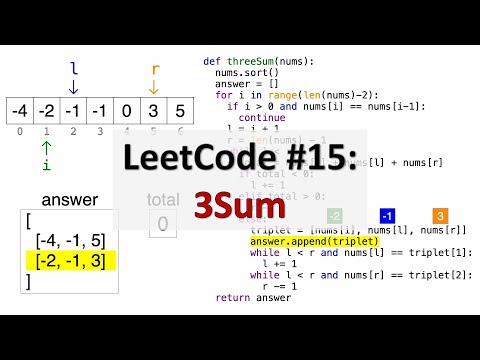 Leetcode 15 3sum Coding Interview Question