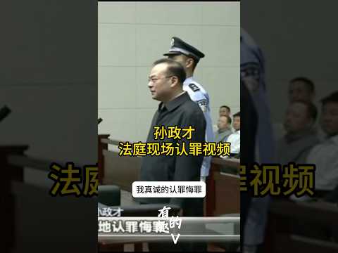重庆市委书记孙政才法庭现场认罪