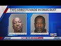 Two search warrants net cocaine seizures, two arrests