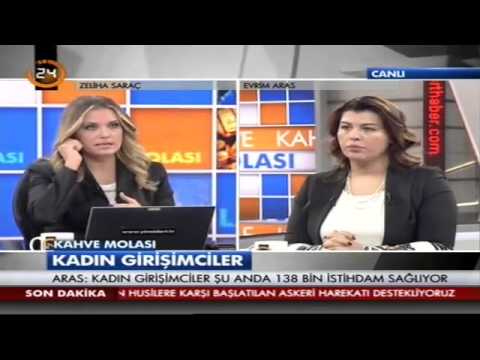 Evrim Aras, TV 24'de Kahve Molası programının konuğu oldu