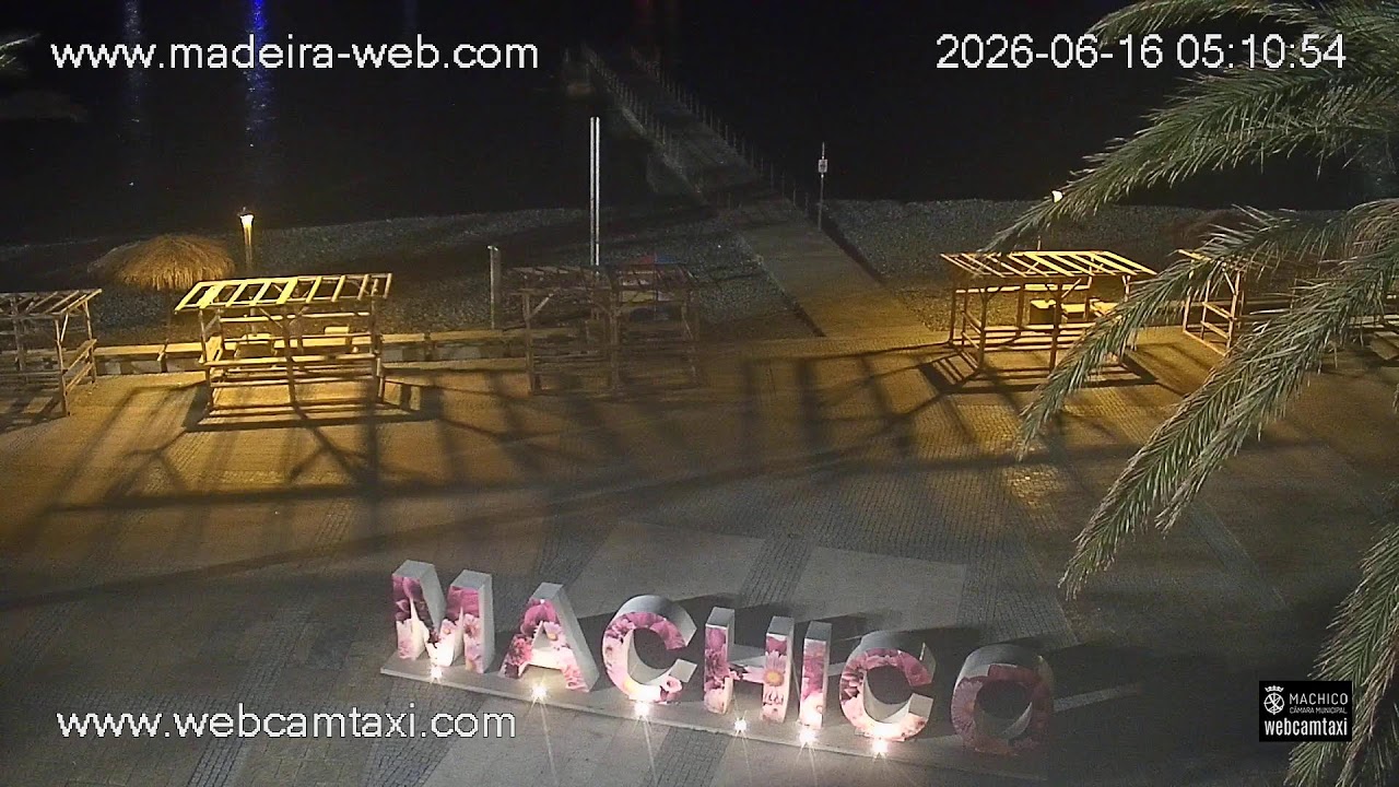 Live webcam view of Machico Seafront & Bay Panorama