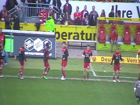 FCK Aufwärmen vor Spiel gegen Rostock