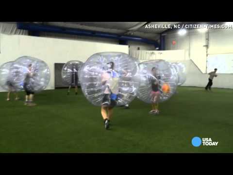 Bubble soccer: A 'ludicrous, amazing, exhausting' sport