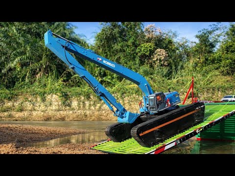 Strong Scale 1/16 : RC Excavator Huina Amphibious/ Huina 1598/ JJRC 8836 Industrial Work