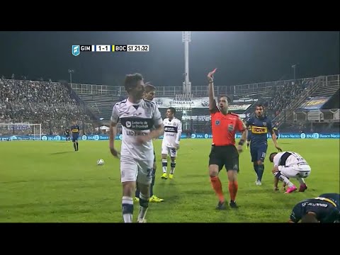 Brutal fouls, tackles, fights and red cards in Gimnasia (LP) vs Boca Jrs. [Argentinian League 2015]